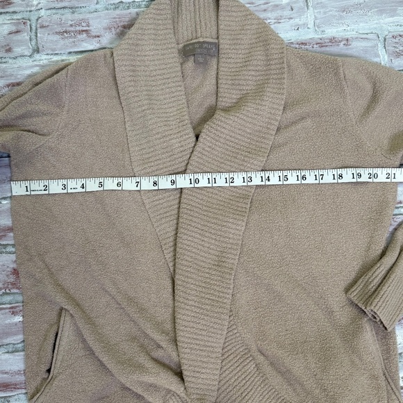 Barefoot Dreams Cozychic Lite Circle Cardigan Sweater Stone Neutral Large - Picture 6 of 8